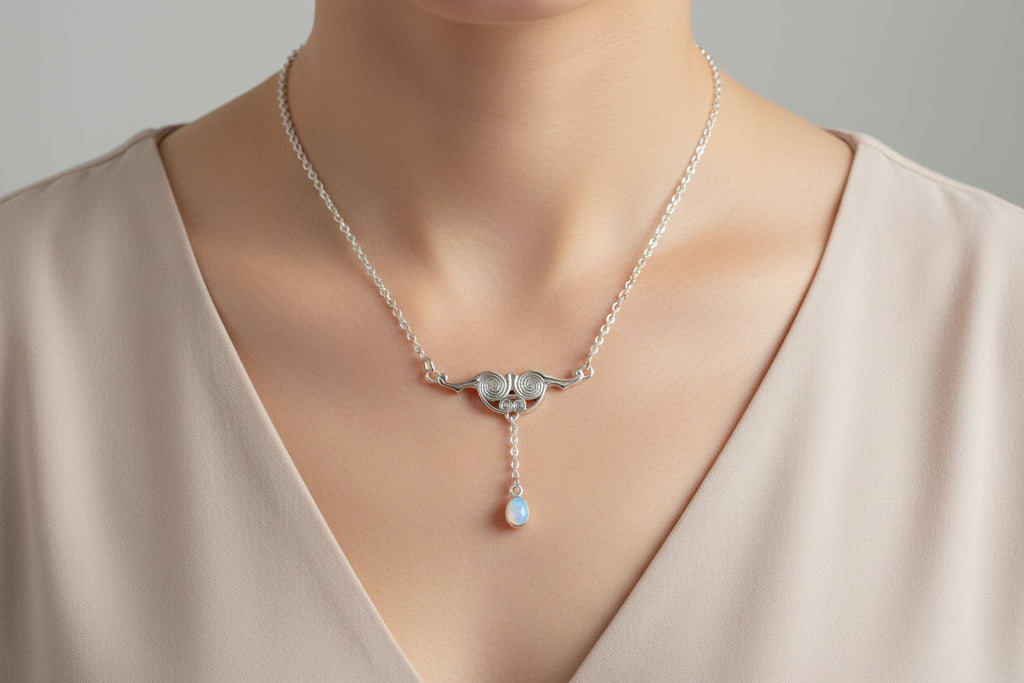 Liosa Celtic Spiral Necklace