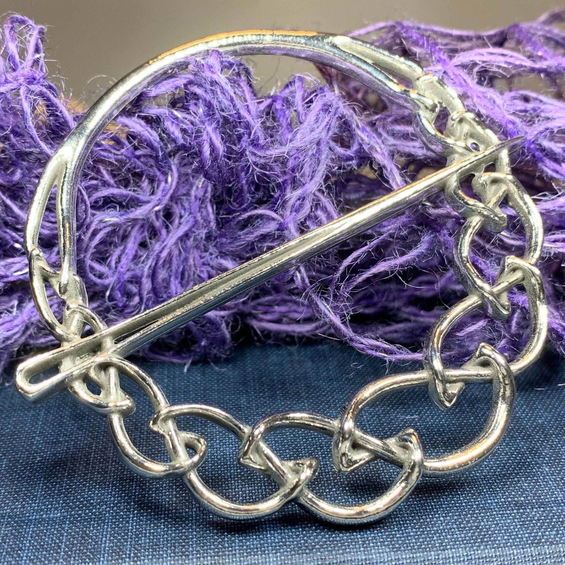 Cora Celtic Knot Scarf Ring - 