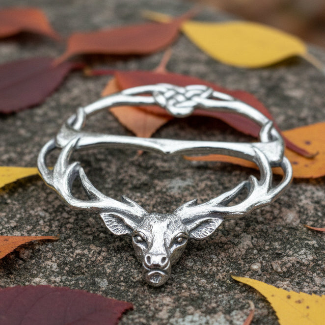 Woodland Stag Scarf Ring