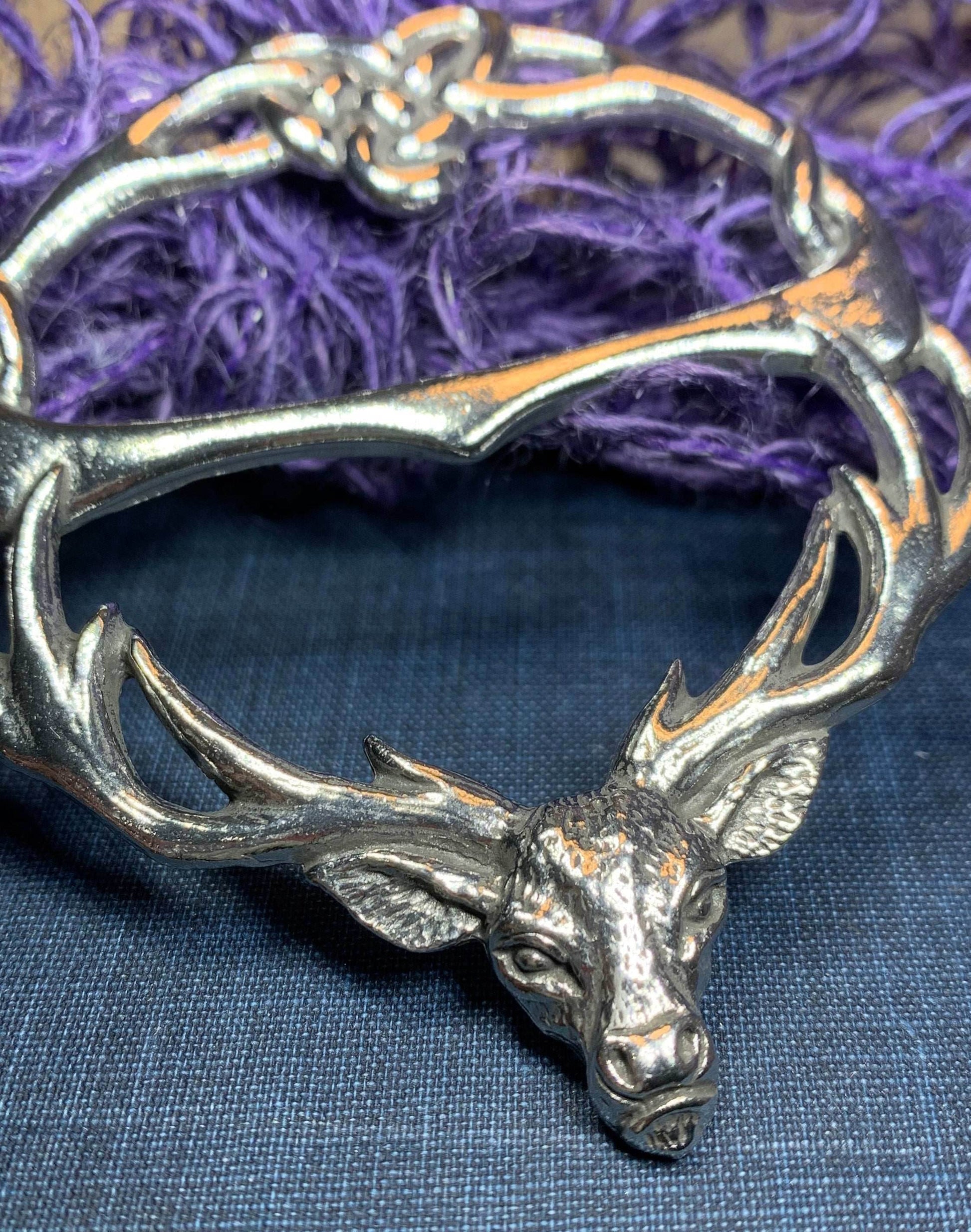 Woodland Stag Scarf Ring - 