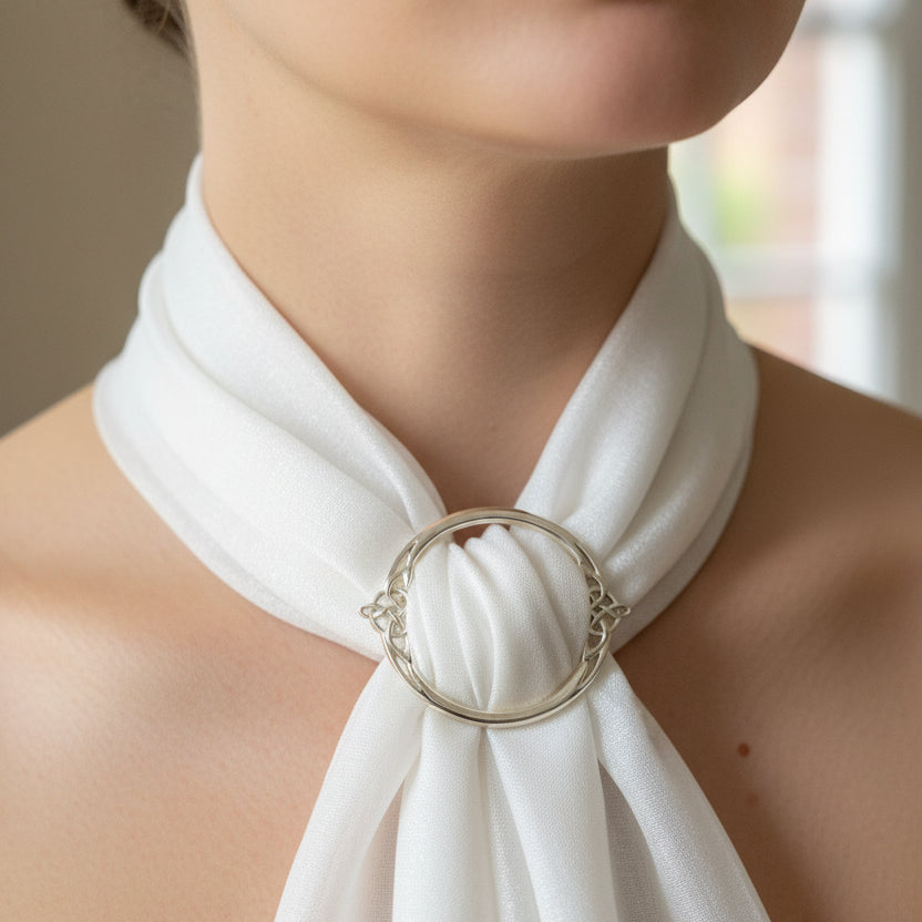 Noelle Celtic Knot Scarf Ring