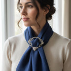 Pewter Scotland Highland Cow Scarf Ring