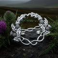 Scottish Thistle Pewter Scarf Ring