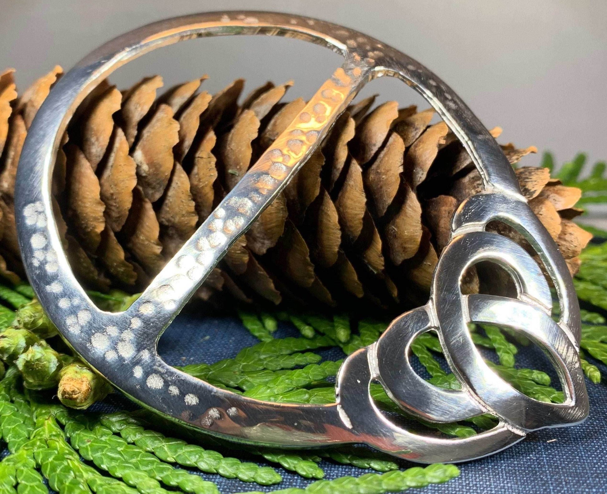 Celtic Heart Scarf Ring - 