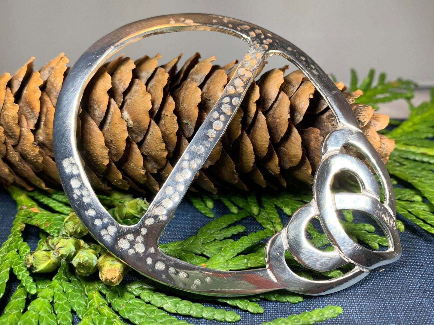 Celtic Heart Scarf Ring - 