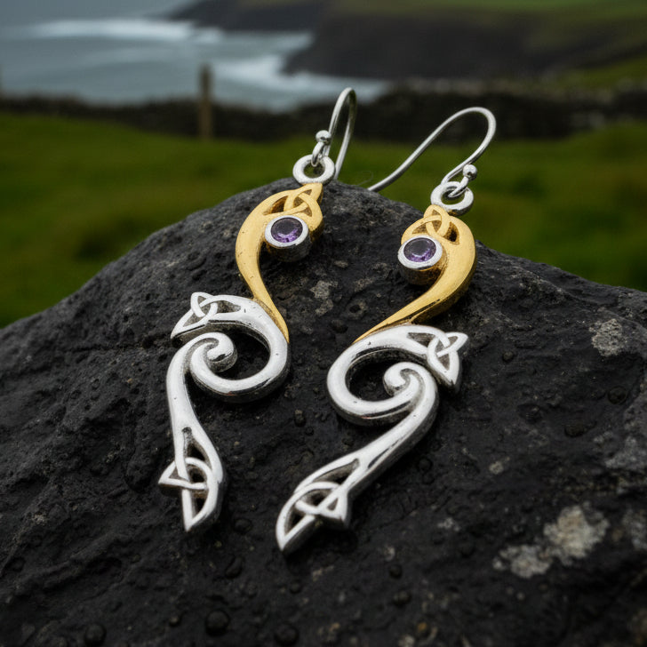 Mystic Dreamer Trinity Knot Earrings
