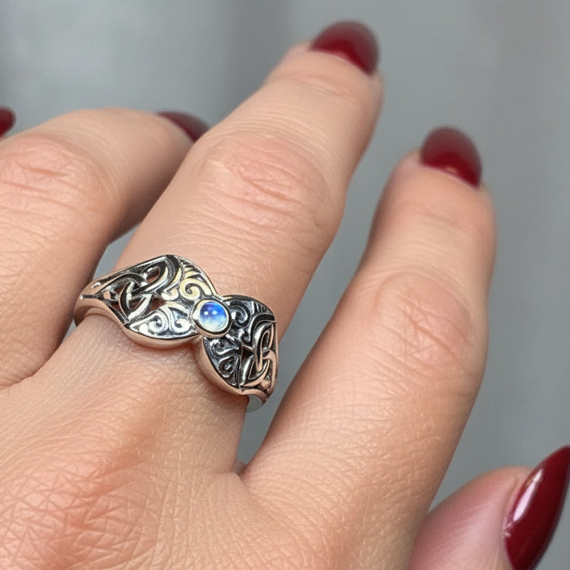 Celtic Triple Moon Ring