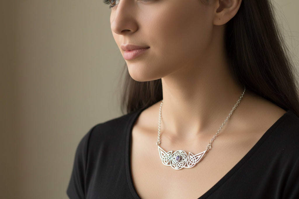 Glorious Celtic Wheel of Life Necklace