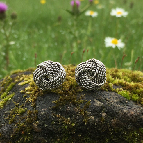 Rope Style Celtic Knot Stud Earrings