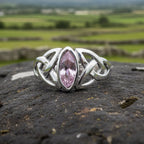 Pink Trinity Knot Ring