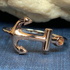 Rose Gold Hope Anchor Ring - 6