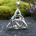 Ombre Trinity Knot Necklace
