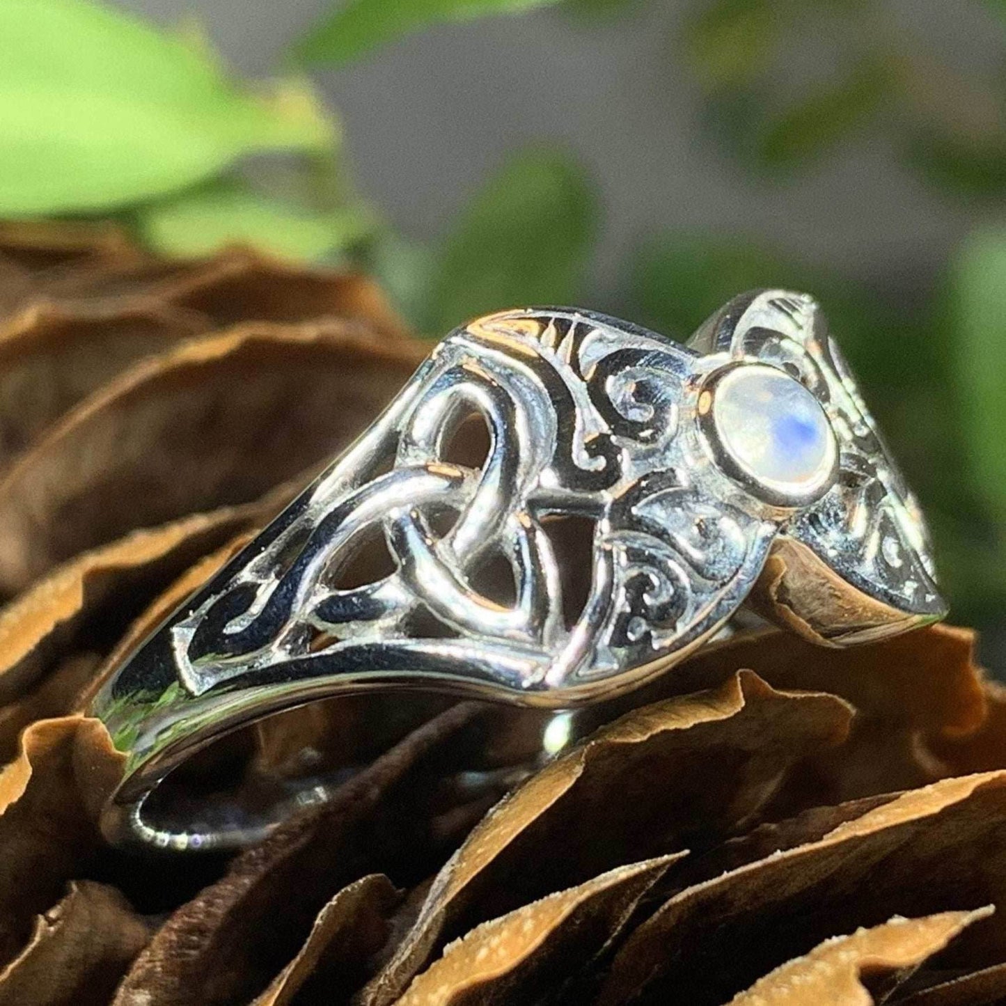 Celtic Triple Moon Ring - 5