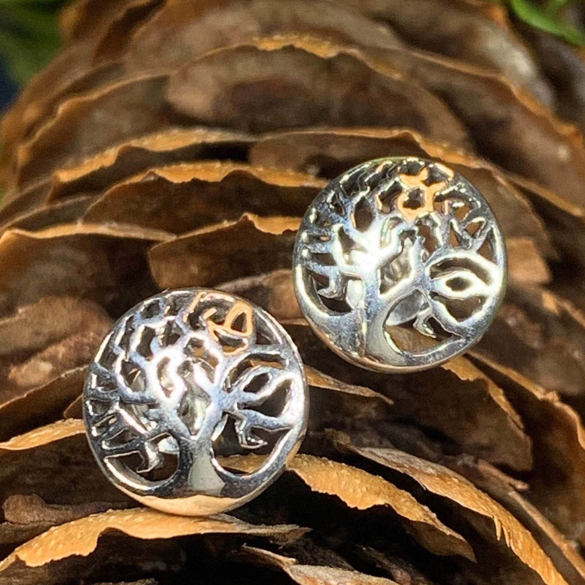 Celtic Tree of Life Stud Earrings - 