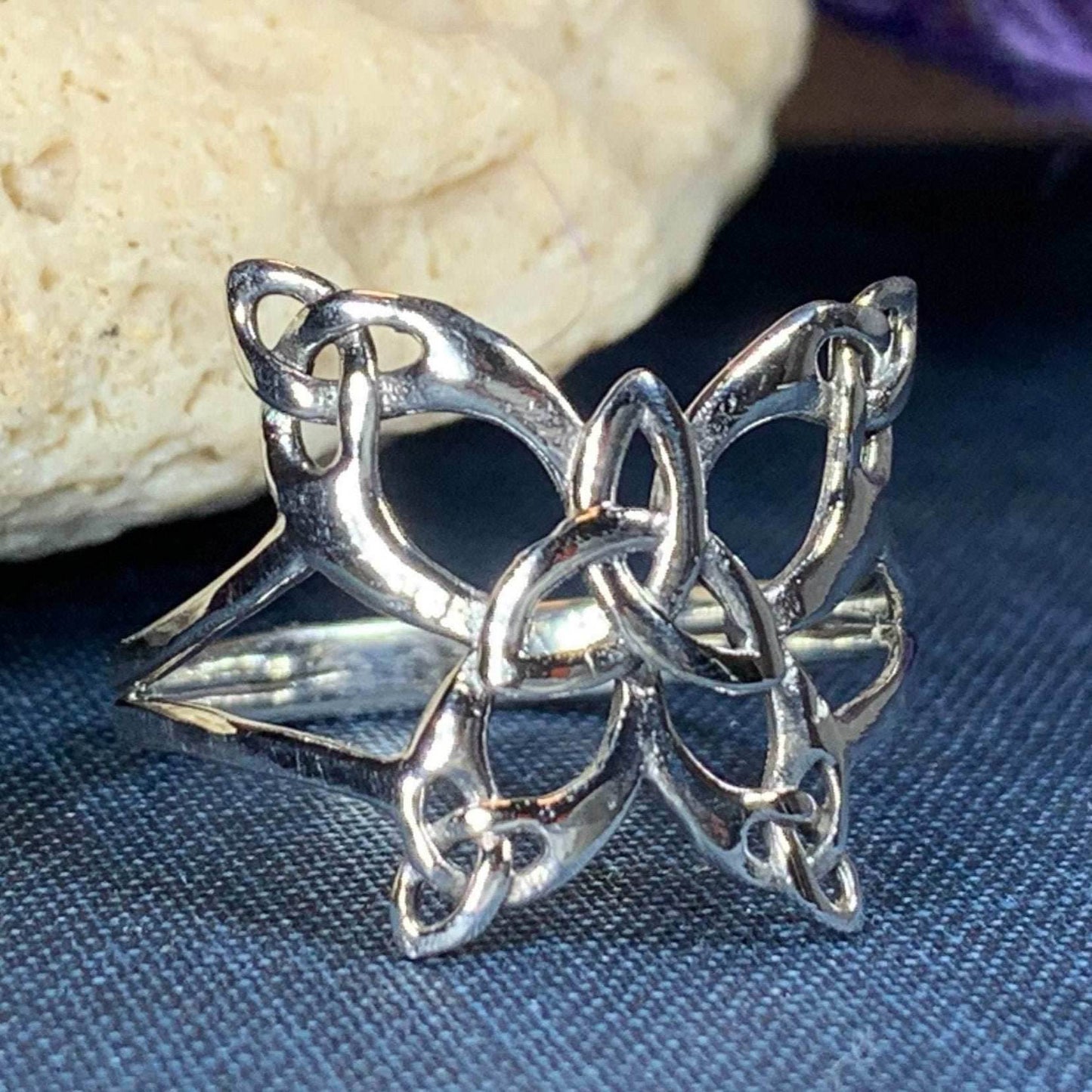 Trinity Knot Butterfly Ring - 6
