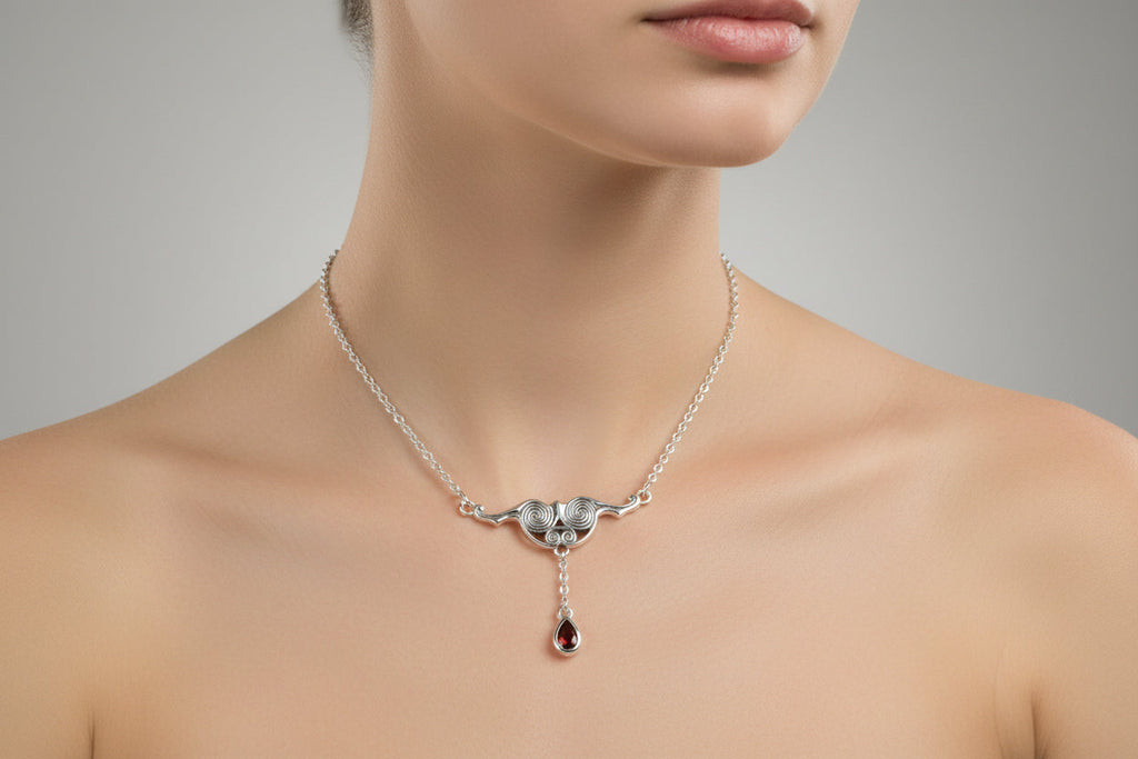 Liosa Celtic Spiral Necklace