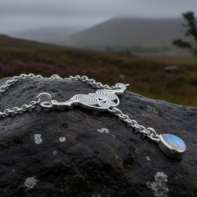 Liosa Celtic Spiral Necklace