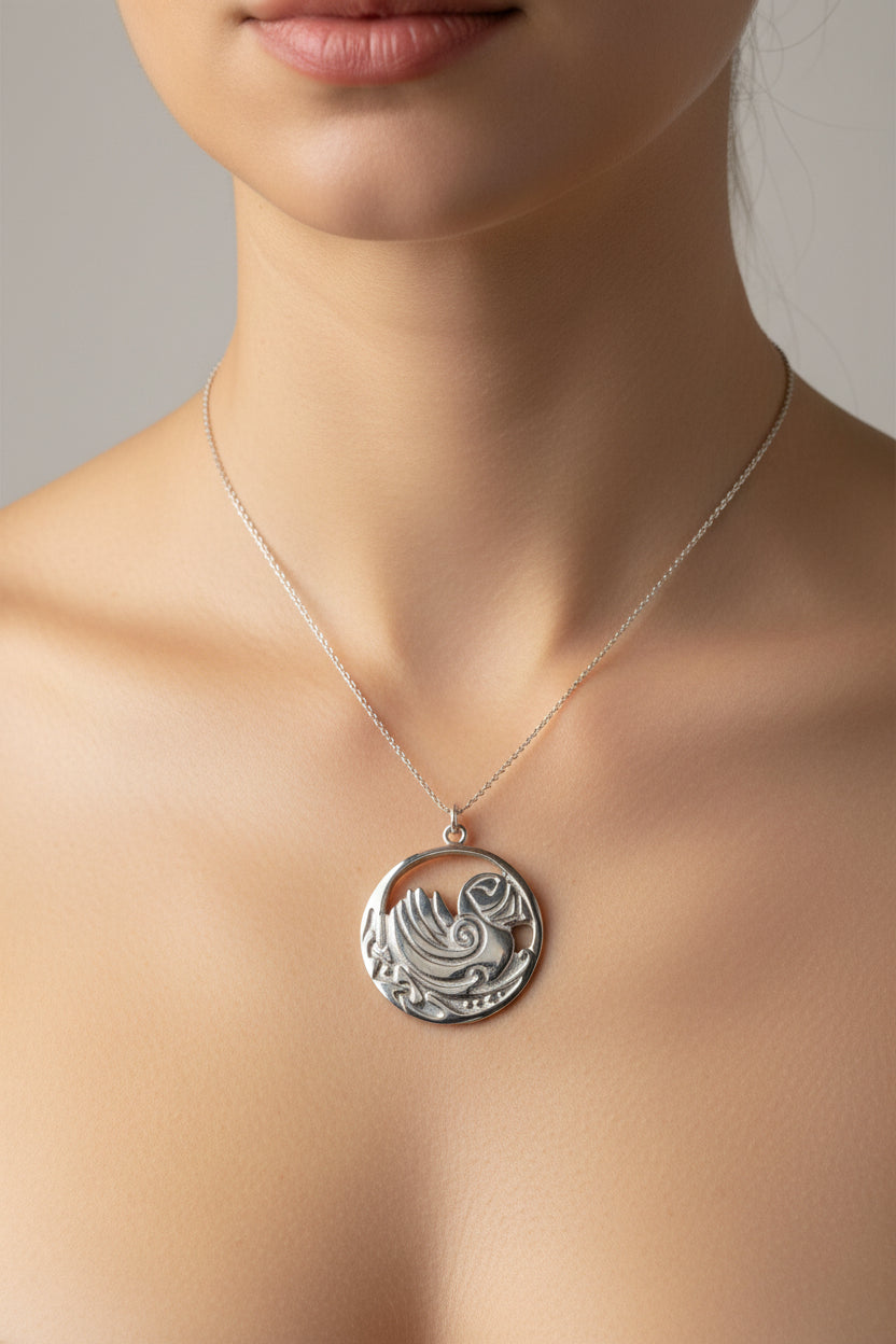Celtic Puffin Necklace