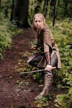 Legolas leather bracers (Lord of the Rings) - brown (as pictured) / For two hands