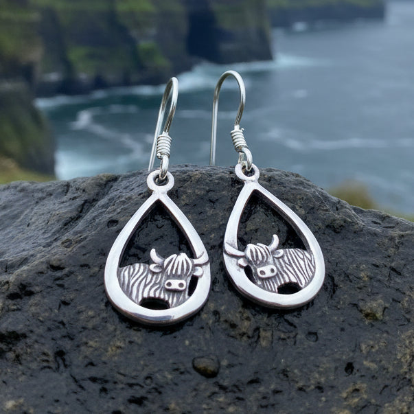Galloway Highland Cow Earrings