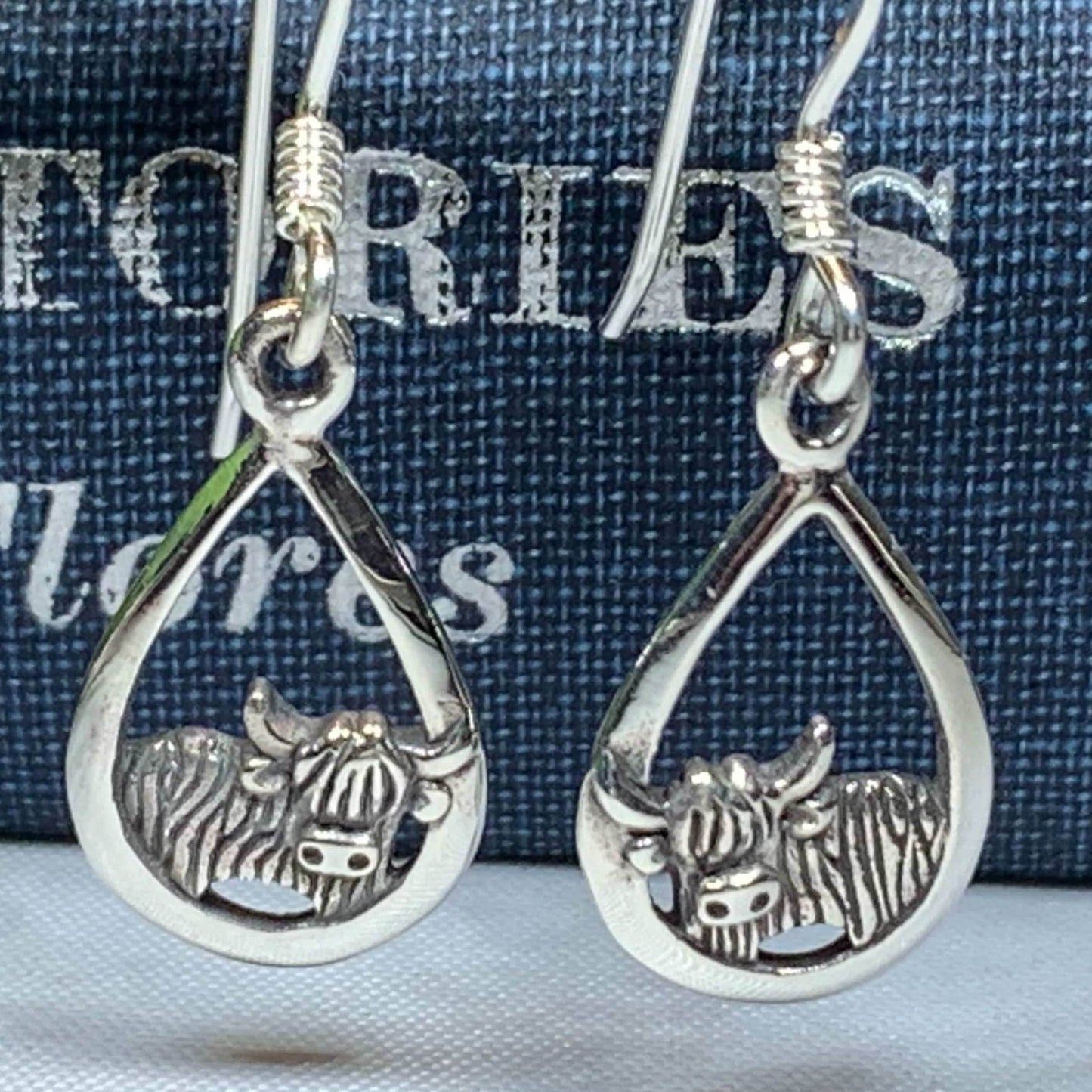 Galloway Highland Cow Earrings - 