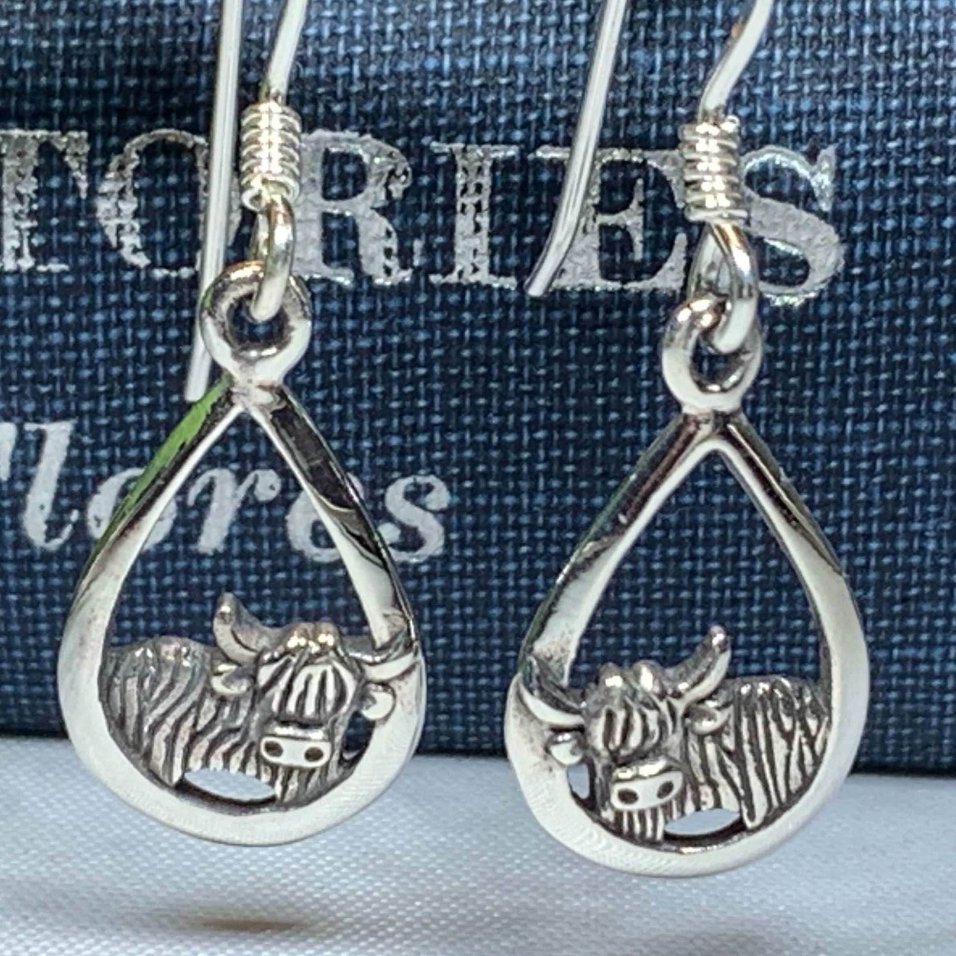 Galloway Highland Cow Earrings - 