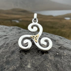 Keeva Triple Spiral Necklace
