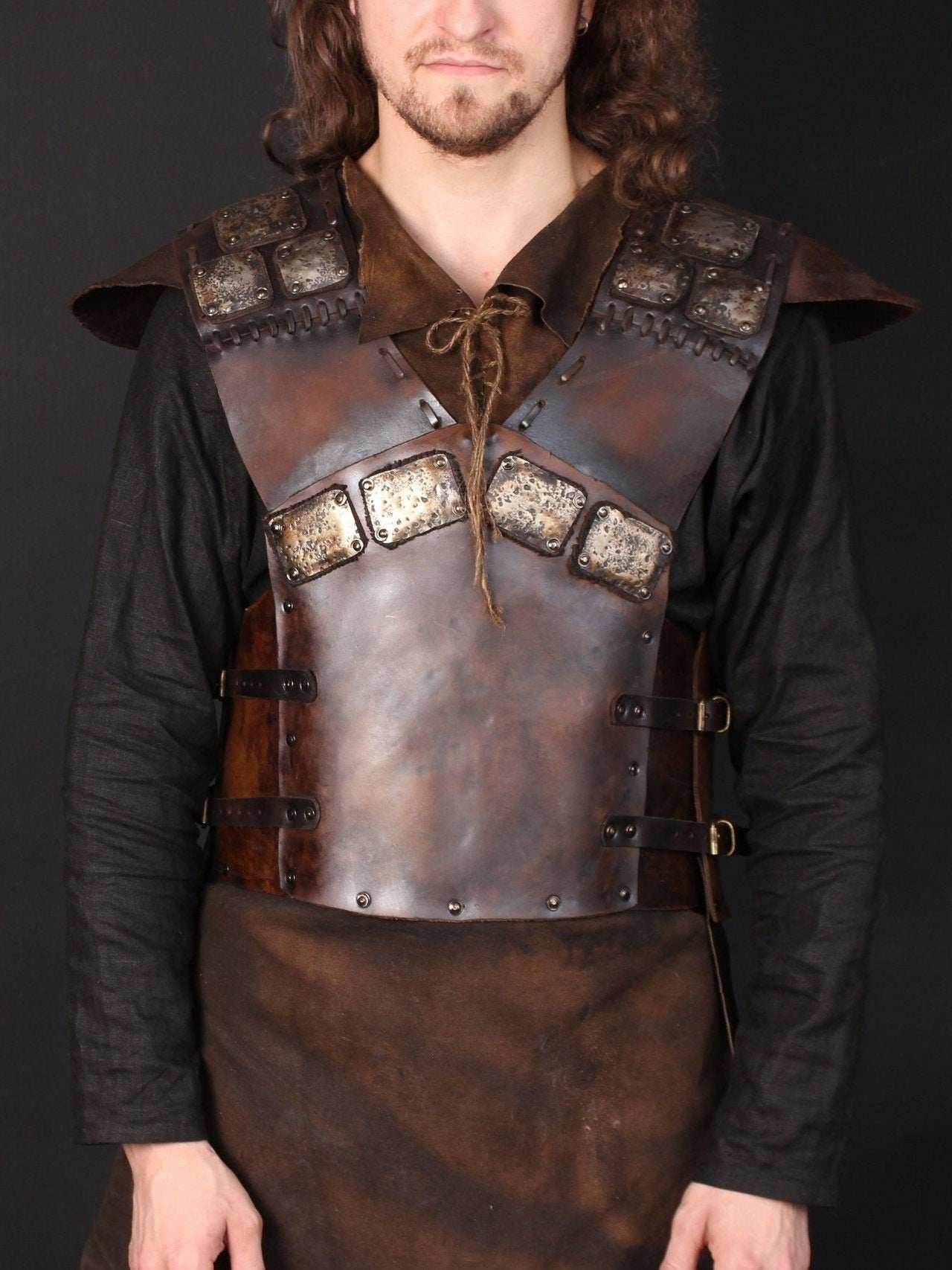 Viking larp leather armor - XS / Full payment