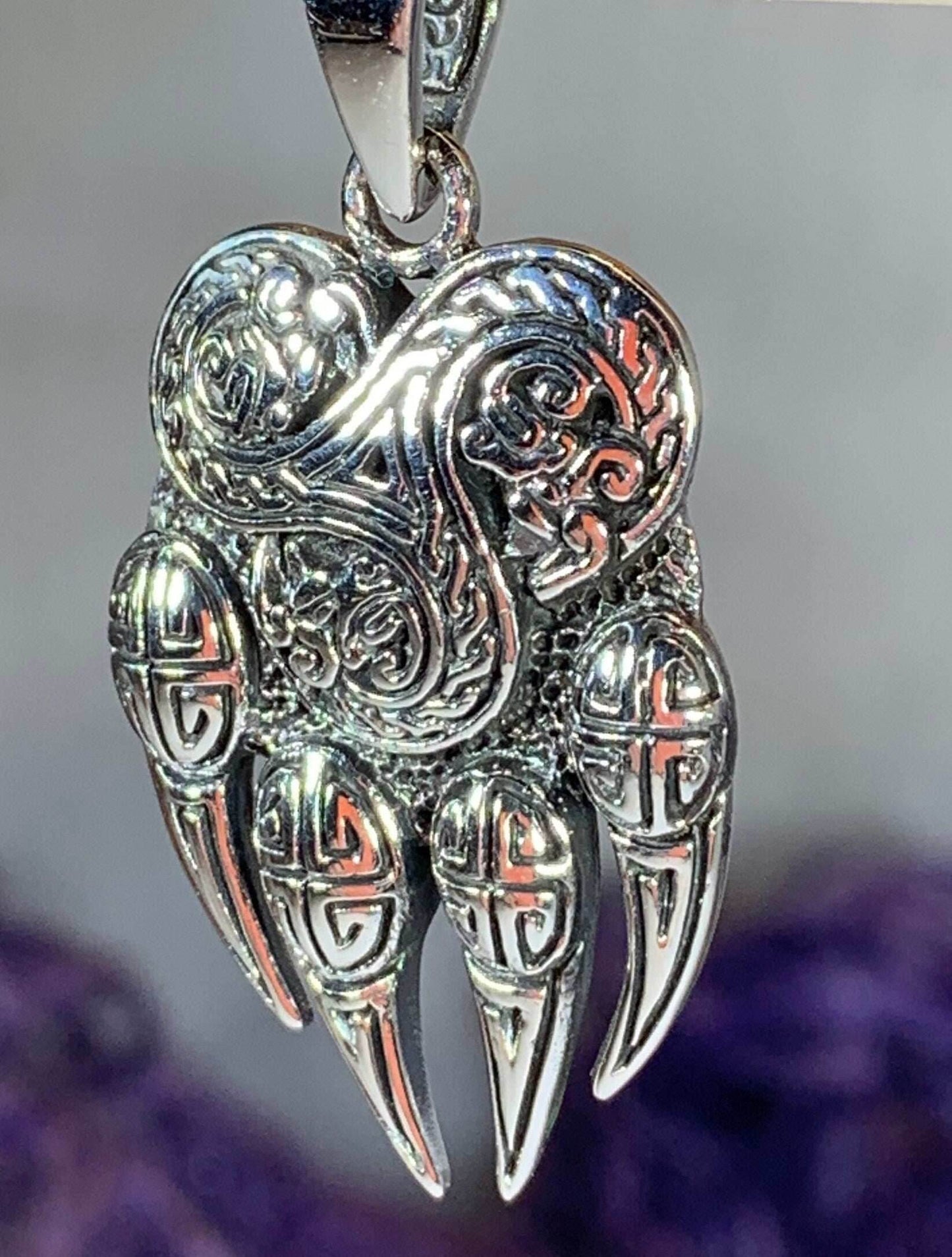 Mathan Celtic Bear Claw Necklace - 
