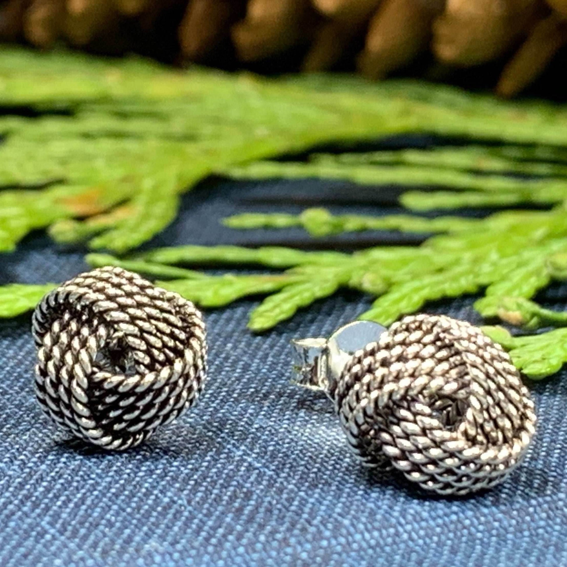 Rope Style Celtic Knot Stud Earrings - 