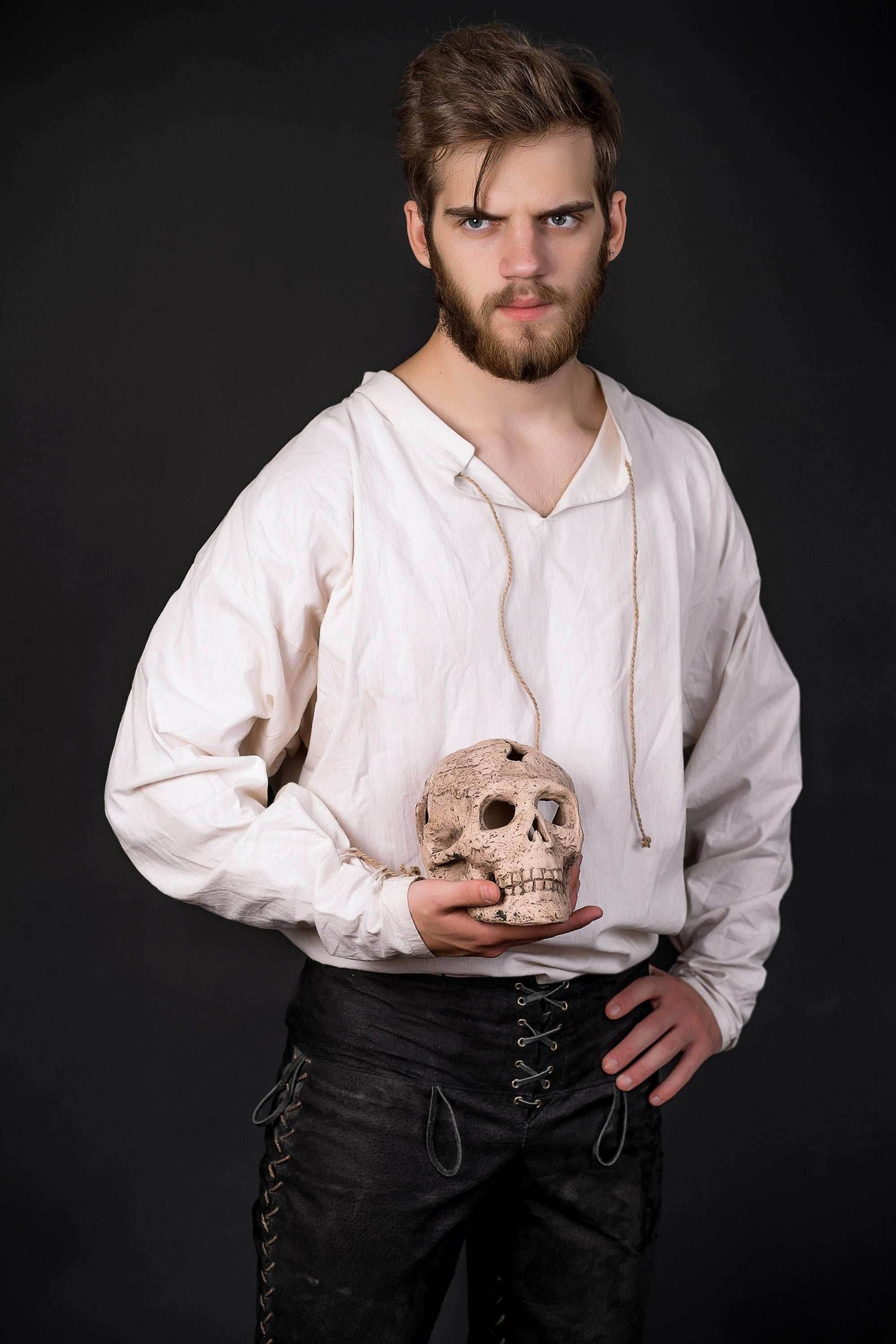 Medieval linen tunic - S