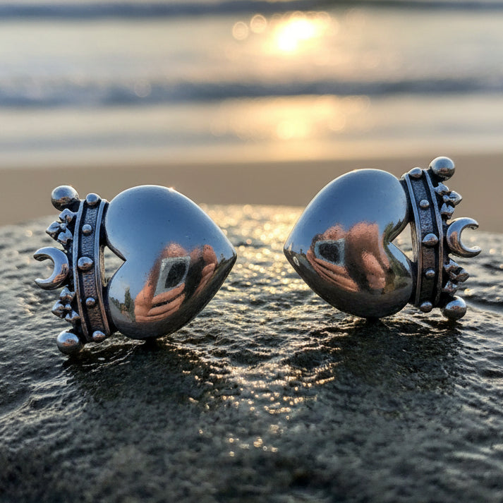 Celtic Claddagh Post Earrings