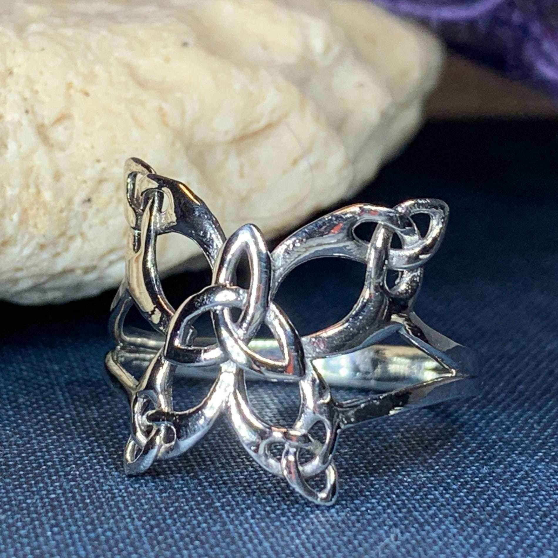 Trinity Knot Butterfly Ring - 6