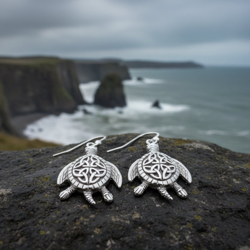 Celtic Turtle Earrings