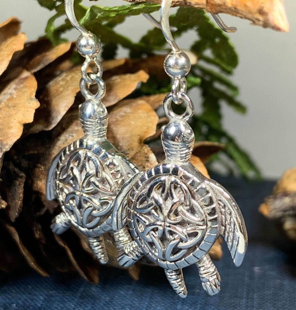 Celtic Turtle Earrings - 