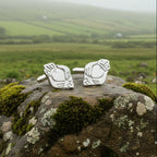 Modern Claddagh Cuff Links