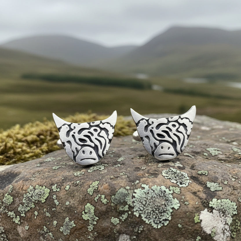 Highland Cow Cuff Links