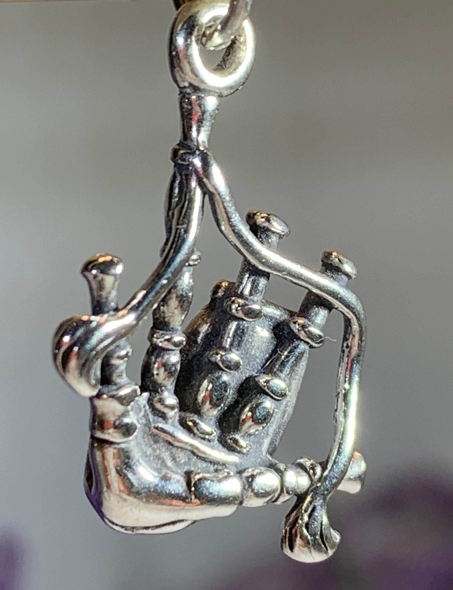 Tartan Bagpipes Necklace - 18