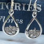 Galloway Highland Cow Earrings - 