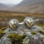 Golden Thistle Cuff Links