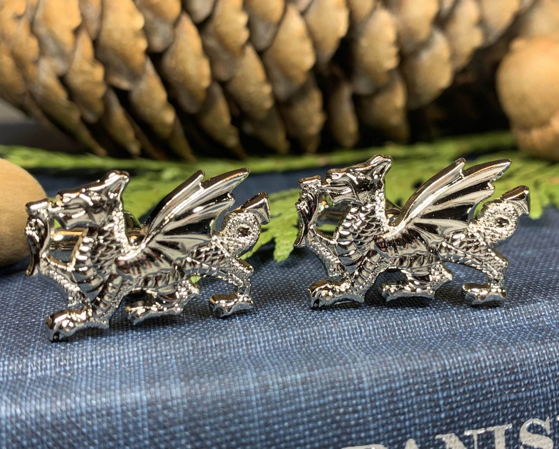 Welsh Dragon Cuff Links - 