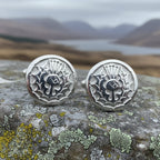 Brave Thistle Cuff Links