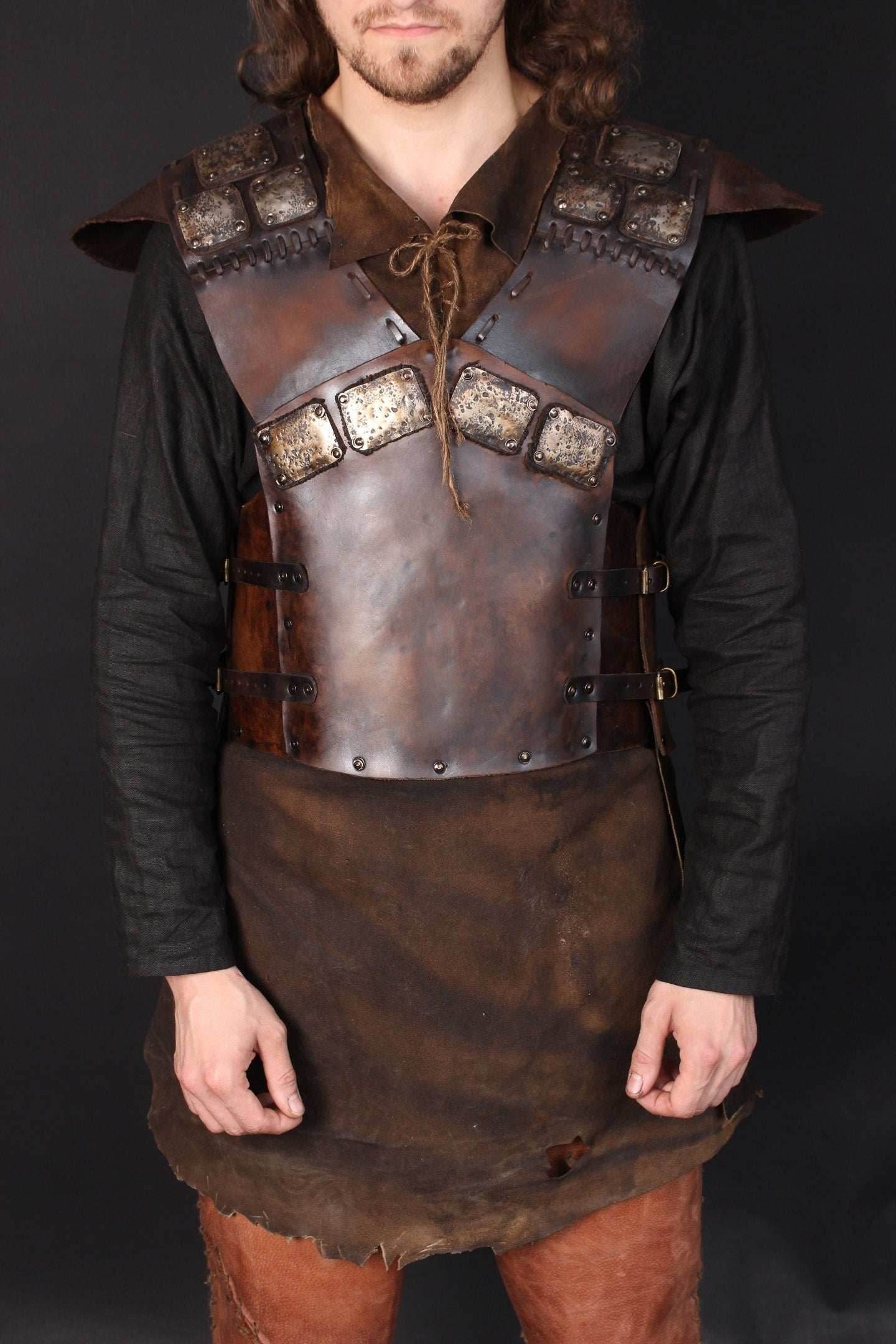 Viking larp leather armor - XS / Full payment