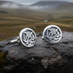 Viking Ship Pewter Cuff Links