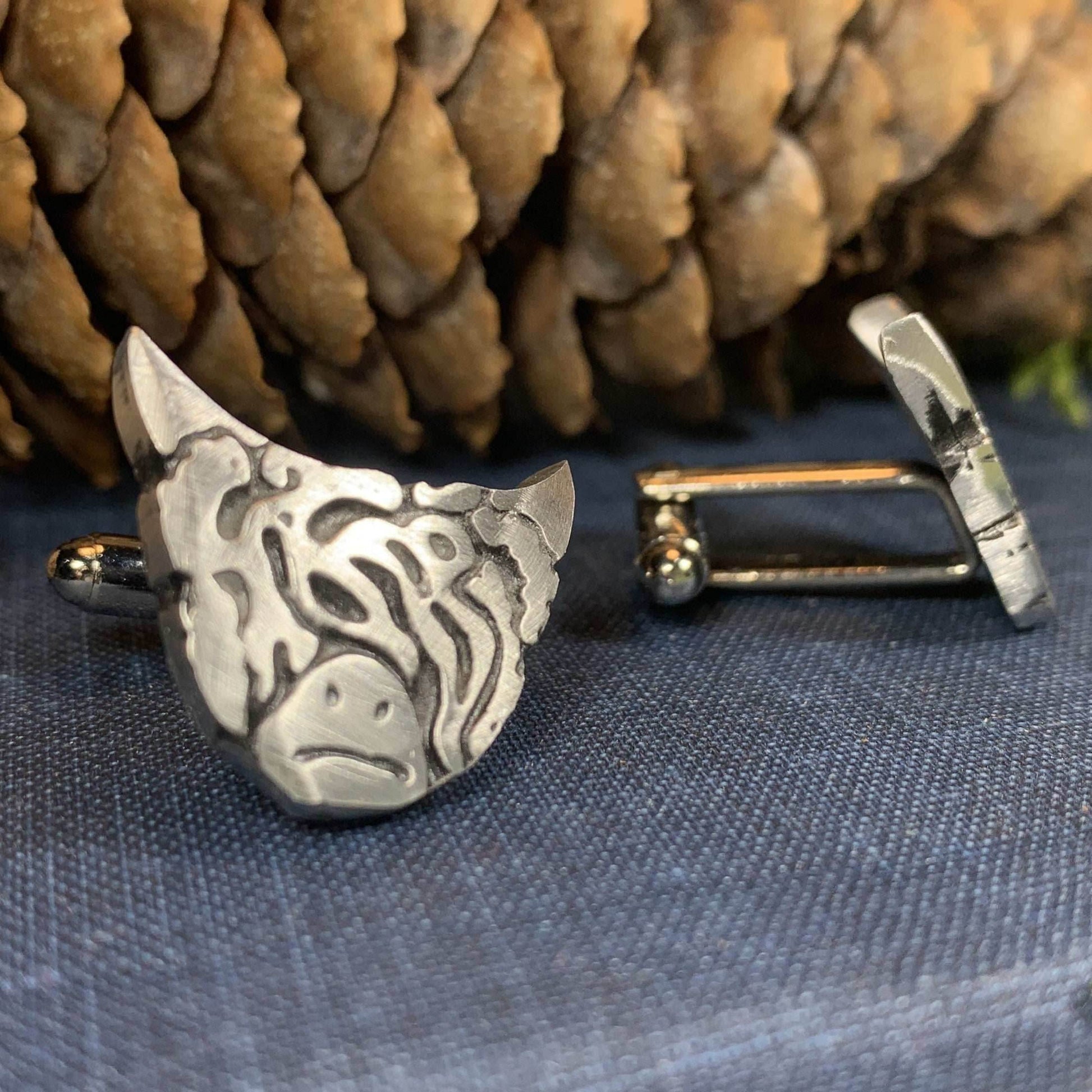 Highland Cow Cuff Links - 