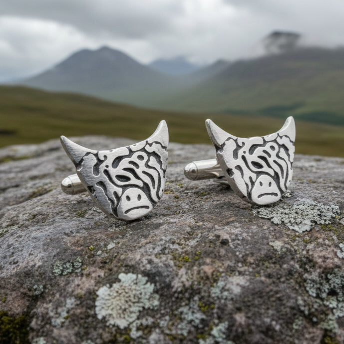 Highland Cow Cuff Links