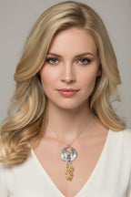 Golden Fire Phoenix Necklace