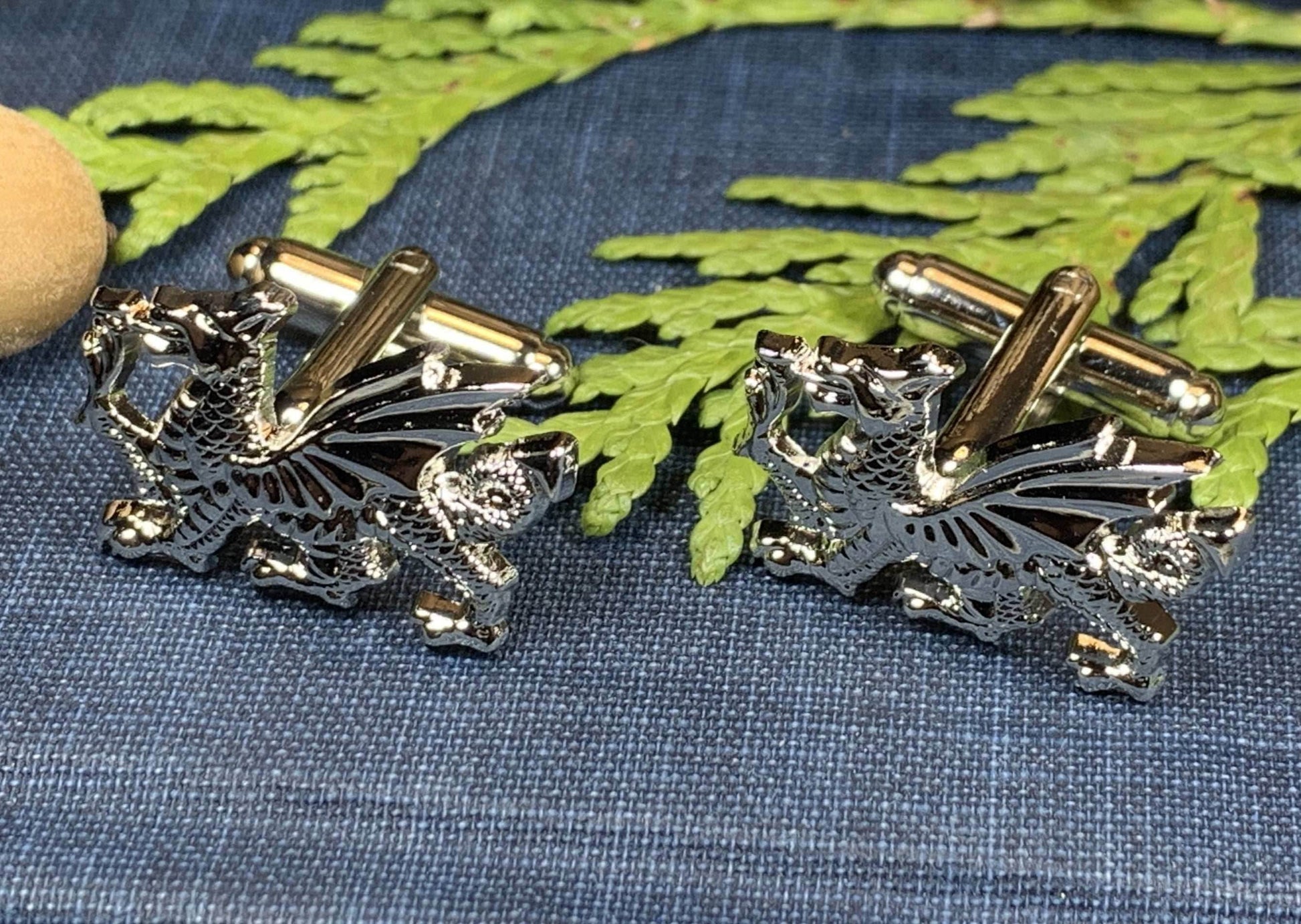 Welsh Dragon Cuff Links - 