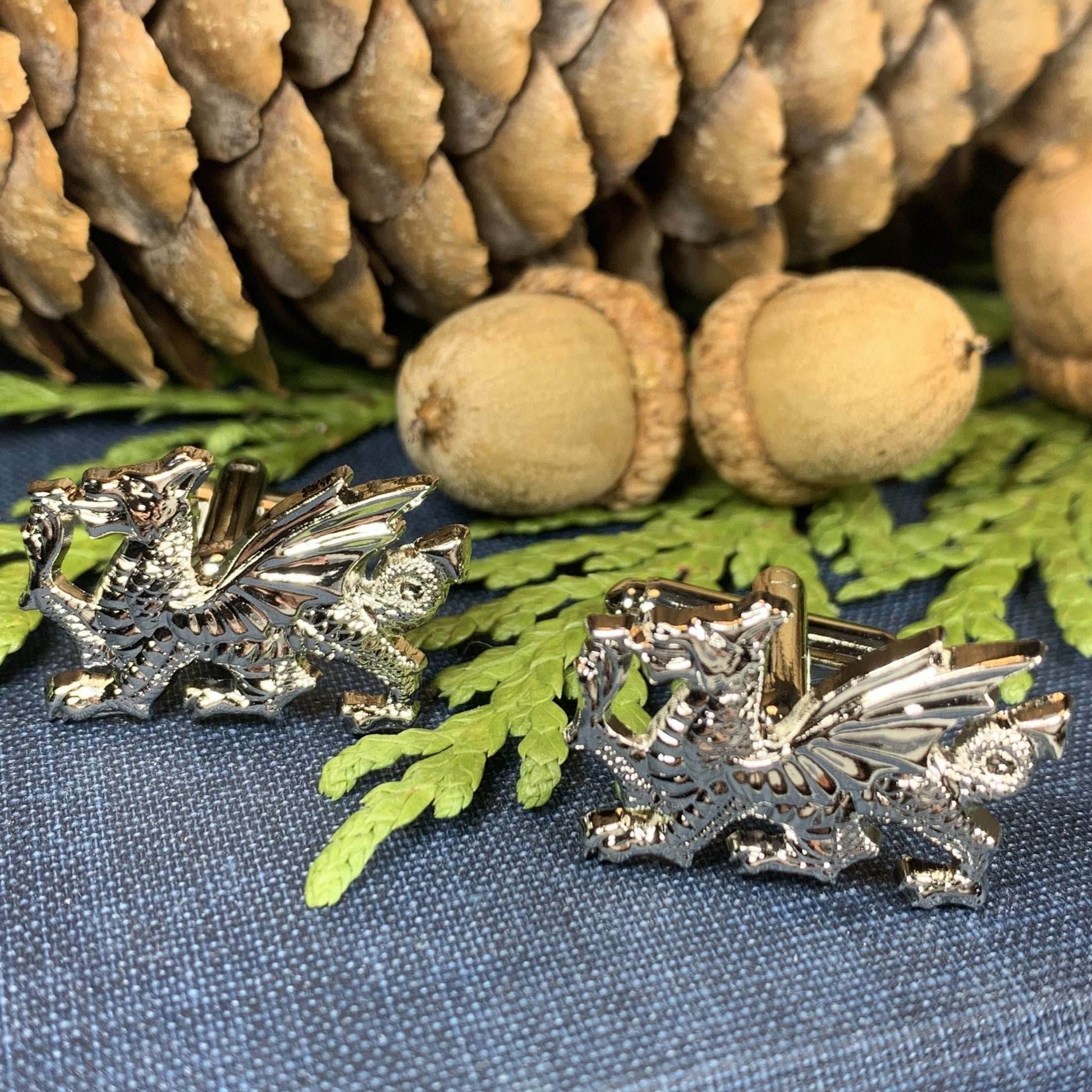 Welsh Dragon Cuff Links - 