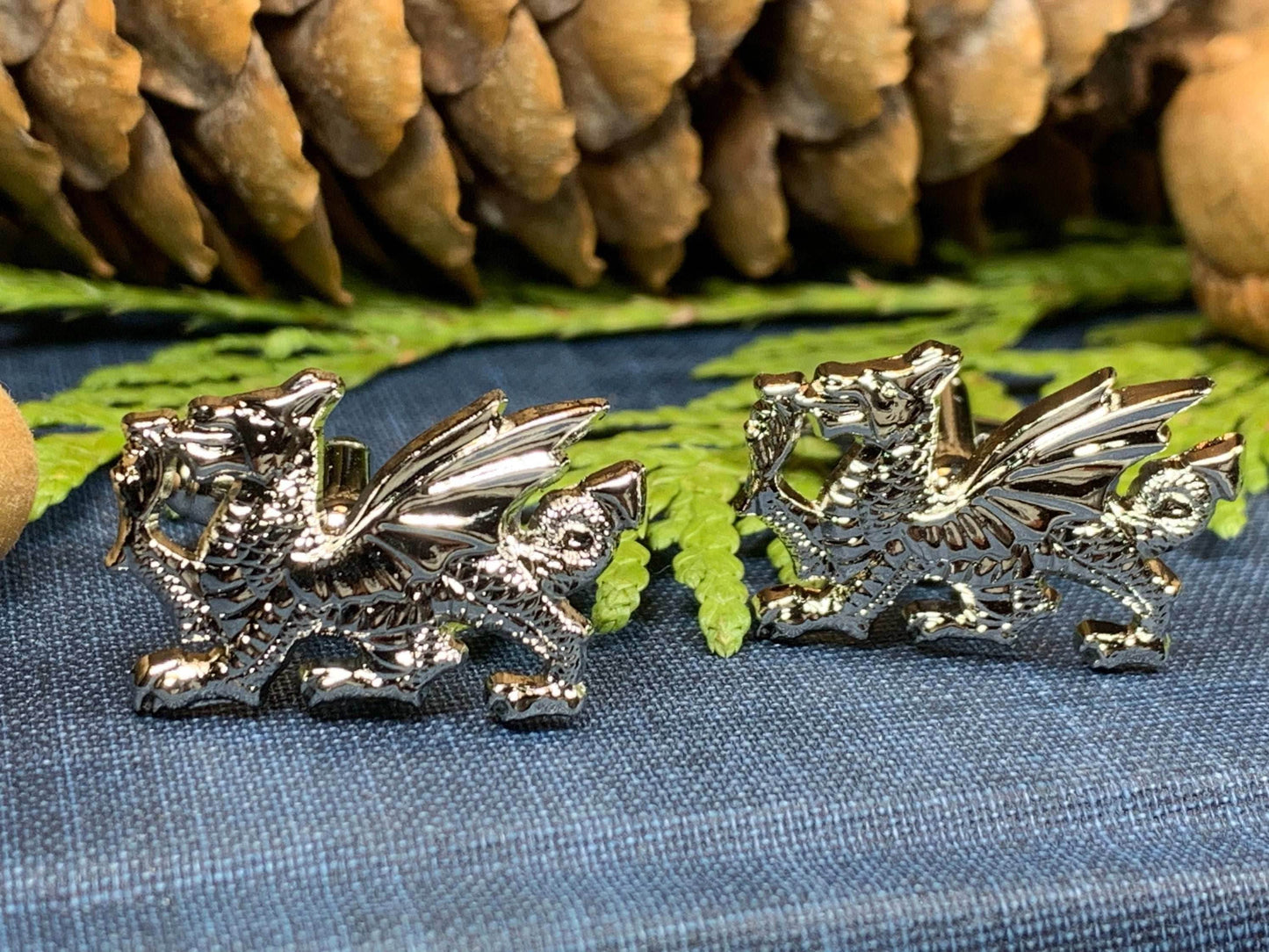 Welsh Dragon Cuff Links - 